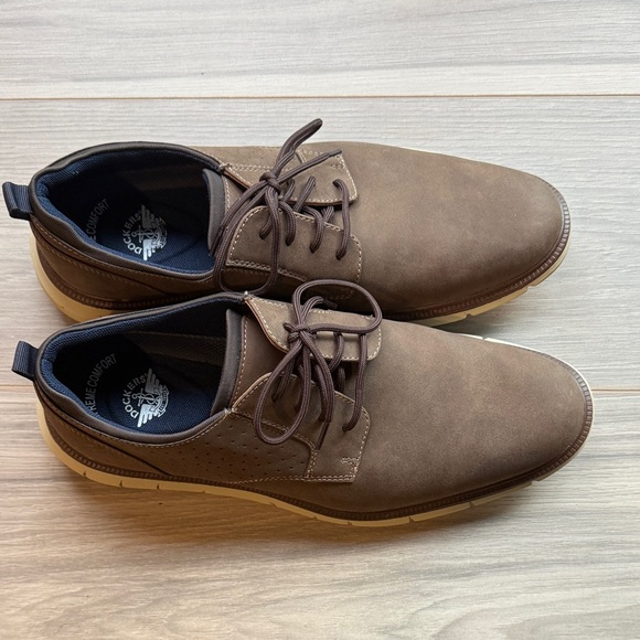 Dockers Men's Fontera 24 Lace Up Brown Oxford Dress Shoes Size 10 - Picture 1 of 5